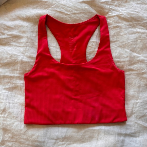 Red Paloma Ribbed Racerback - Picture 2 of 3